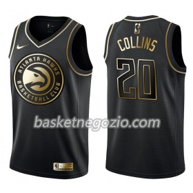 Canotte Uomo Atlanta Hawks John Collins 20 Nike Nero Golden Edition Swingman